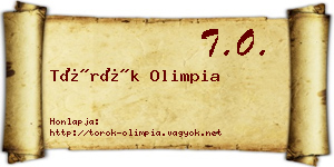 Török Olimpia névjegykártya